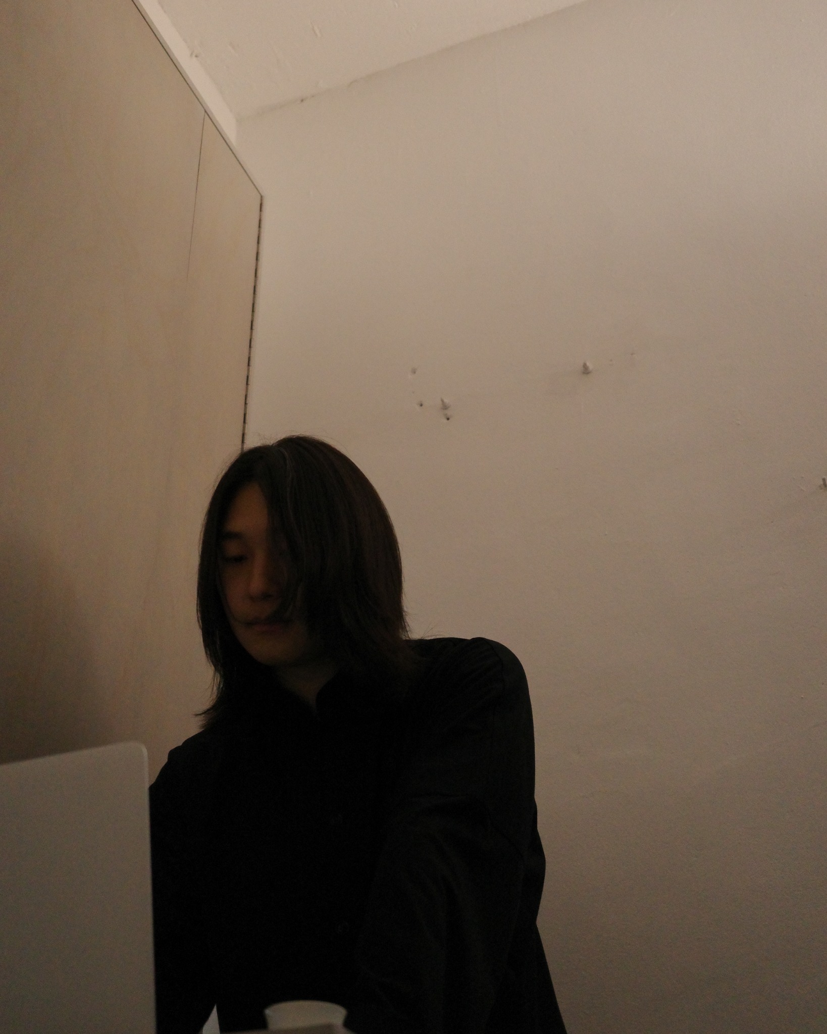 Jinwoo in the exhibition space